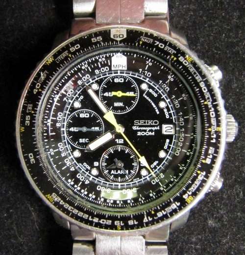 Rare Collectable Watches SEIKO Flightmaster Chronograph 7T62